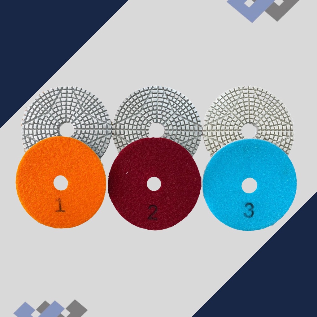 Lixas Brilho D Água Diamantada Três Passos Polimento Granito Mármore Porcelanato em Oferta na Shopee