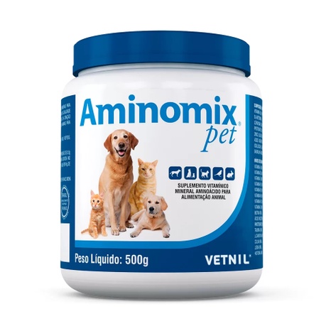 Aminomix Pet 500g Vetnil Suplemento Vitaminico em Oferta na Shopee