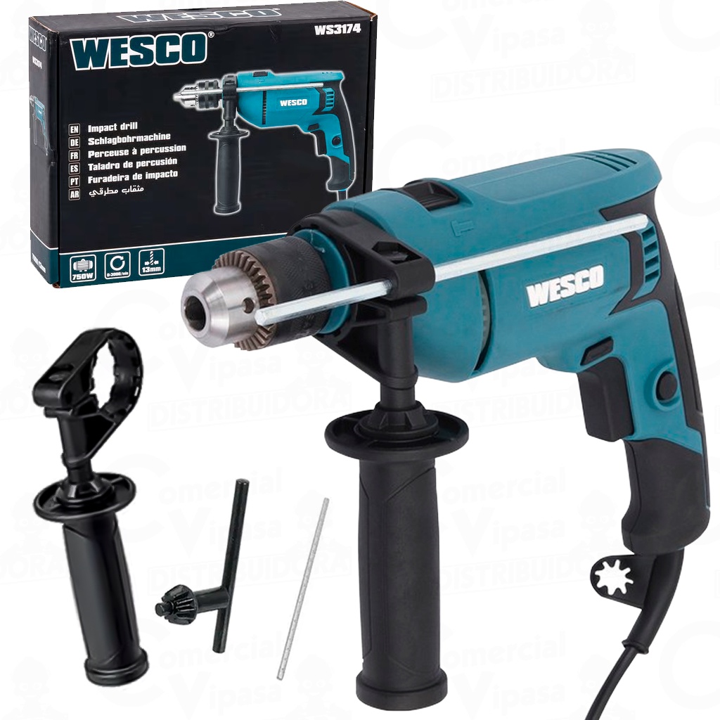 Furadeira De Impacto 1/2Pol. 800W WS3179 WESCO Profissional Parede Função Martelete em Oferta na Shopee