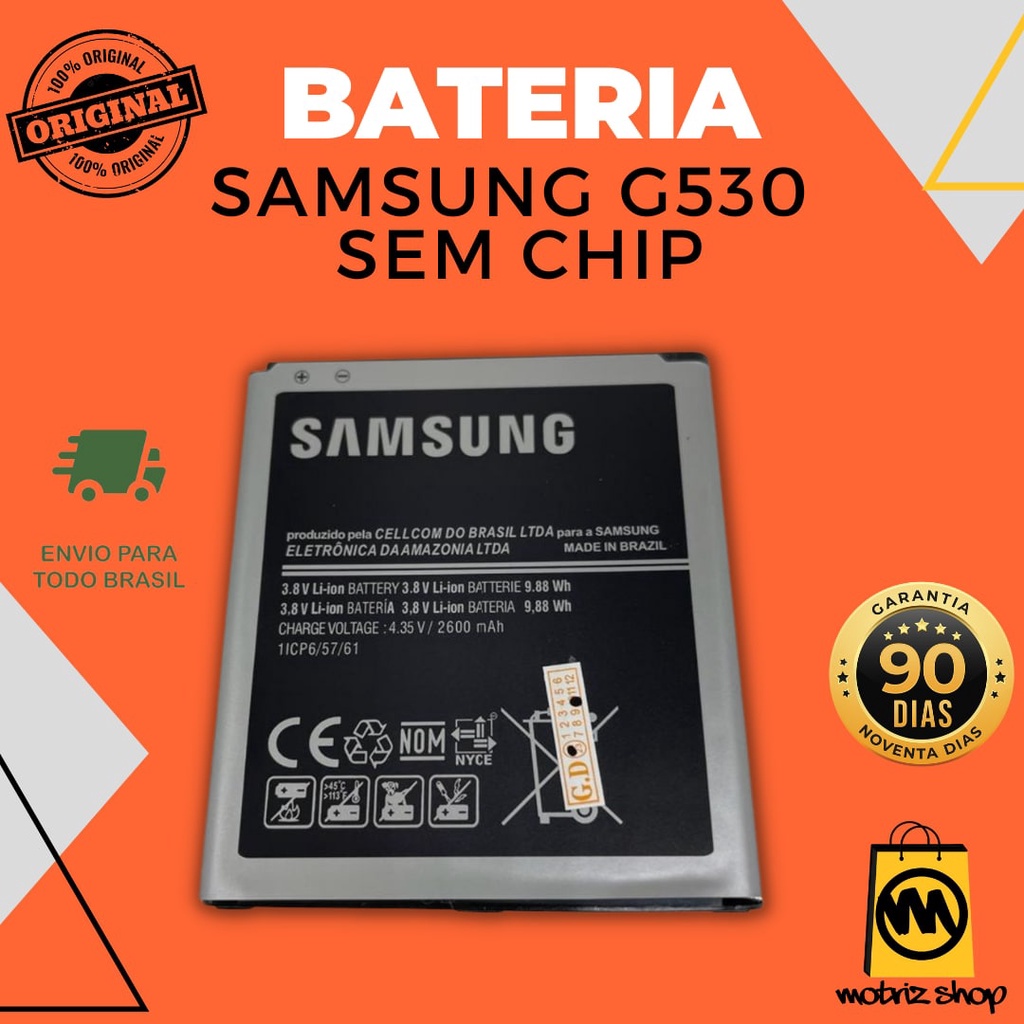Bateria Samsung G530 original J2 prime/J3/J5 COM GARANTIA