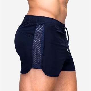 Moda Verão Masculina Casual Praia Calças De Surf Malha Esticada Fitness Corrida Esporte Shorts em Oferta na Shopee