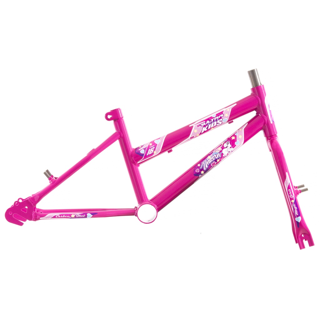 Quadro Bicicleta Infantil Aro 16 Com Garfo Ultra Bikes Feminino