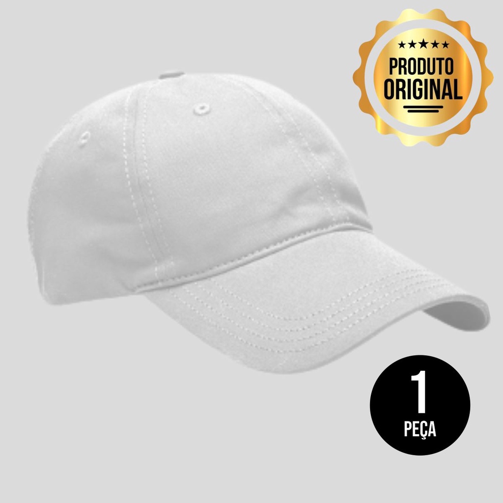 Boné Liso de Algodão Tecido Aba Curva Você Escolhe a Cor | Shopee Brasil