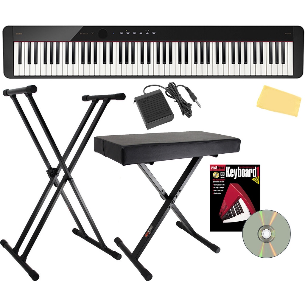 Casio Privia PX-S1100 Digital Piano - Black w/ Adjustable Stand ...