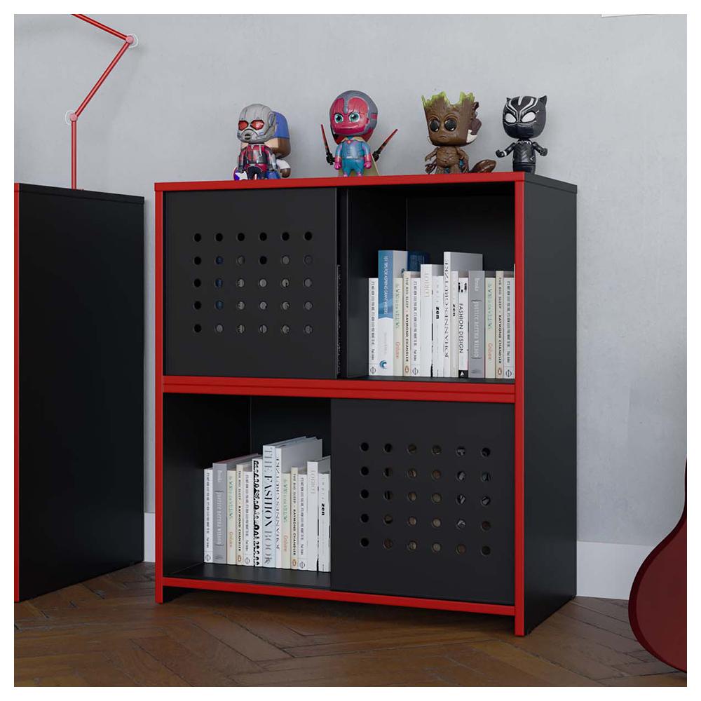 Estante Armário Gamer Escritório 2 Porta Pixel Preto Caemmun em Oferta na Shopee