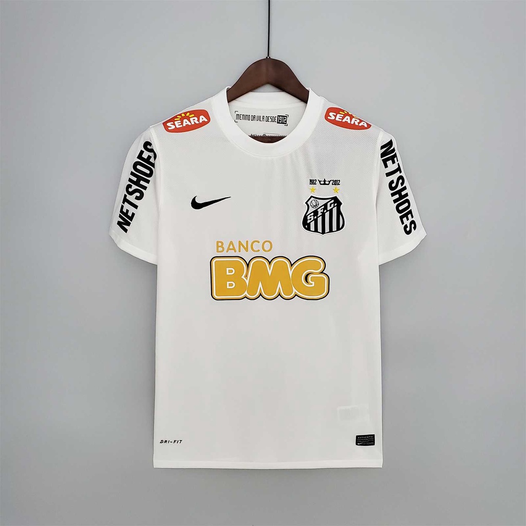 Camisa De Futebol Retro De 11-12 Santos S-2XL Camiseta NEYMAR JR ...