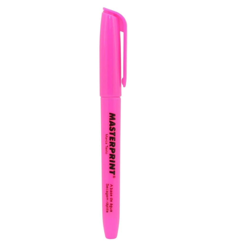 Kit 12 Marca Texto Neon Rosa Masterprint - Grifa Texto — imagem 2 de 2