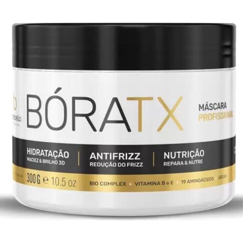 Creme Profissional Borabella BoraTX Maciez Brilho 3D Intenso Redutor de Frizz Repara Nutre e Hidrata