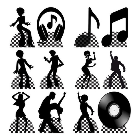 Kit 10 Display Mesa Anos 90 Festa Decoração 20cm em Oferta na Shopee