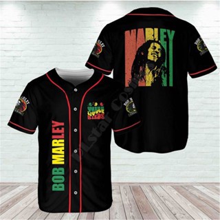 Bob Marley Baseball Sports T-shirt 3D Men