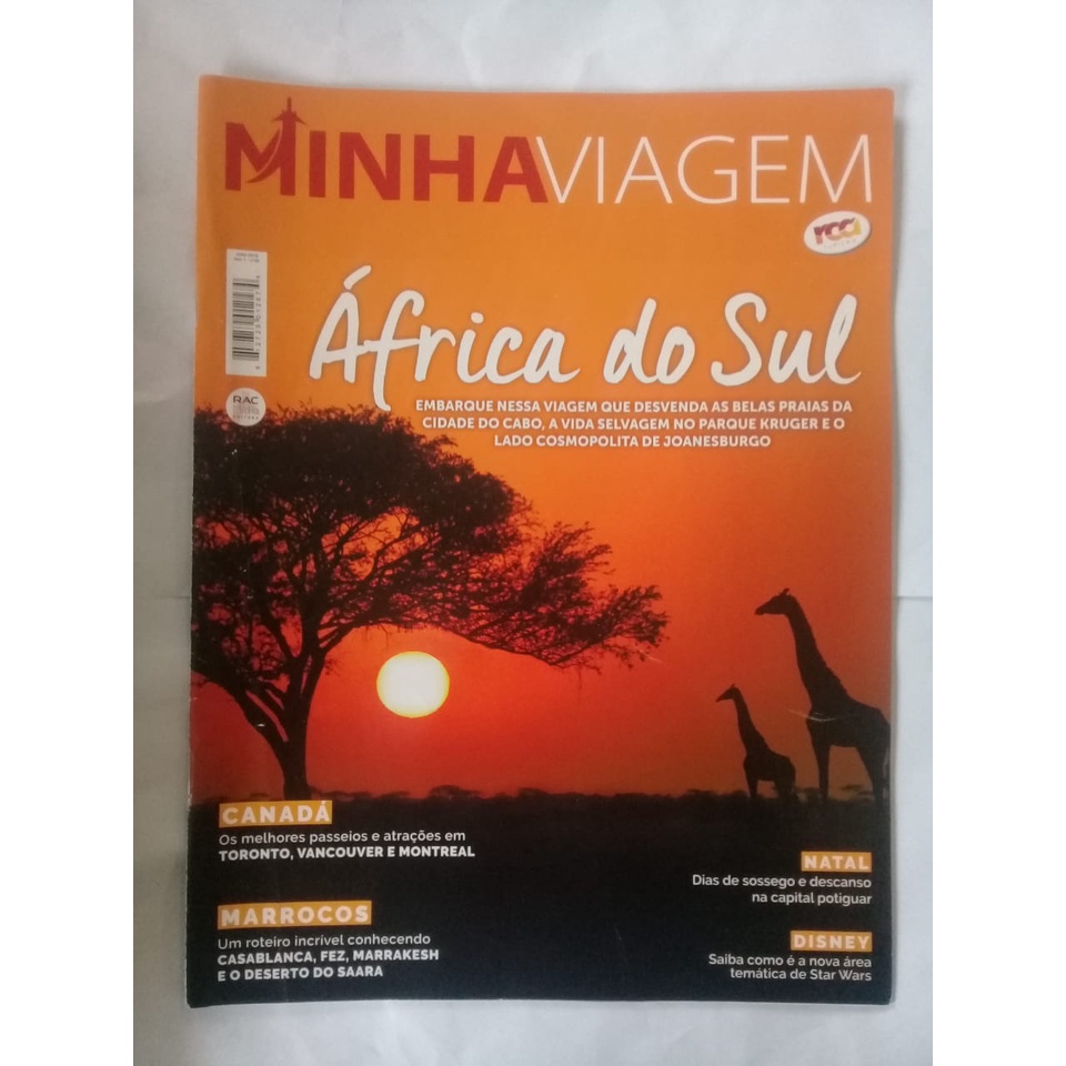 Revista Minha Viagem - Africa Do Sul + Canadá + Marrocos | Shopee Brasil