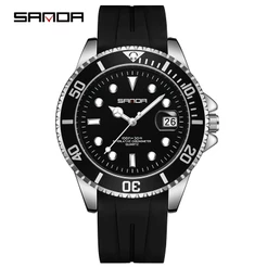 Sanda Original Negócios Lazer Exterior Multifuncional Quartzo Luxo À Prova D'água Relógio SD7018-2