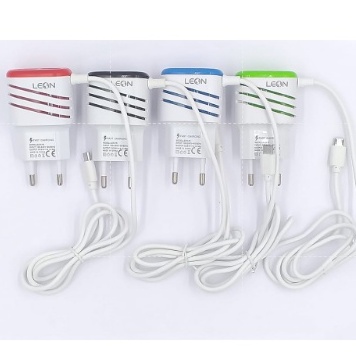 LEON GTS Carregador Celular Android Inteligent 4.1a Micro 2 Usb Turbo COLORIDOS LEON-76-V8