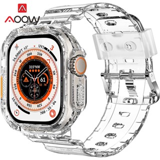 Pulseira Transparente Para Apple Watch iwatch Ultra 8 7 6 5 49mm 40mm 41mm 44mm 45mm À Prova D