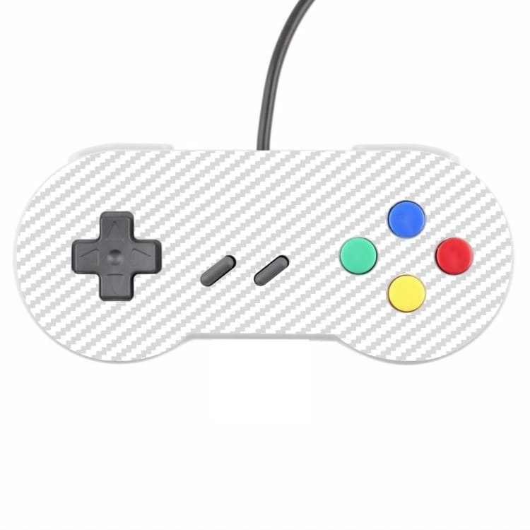 Skin Controle Snes Adesivo Nintendo Skin Pelicula Protetora Fibra Branco