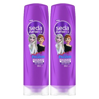 Kit 2 Condicionadores Seda Infantil Frozen Juntinhos Brilho Encantado 300ml cada