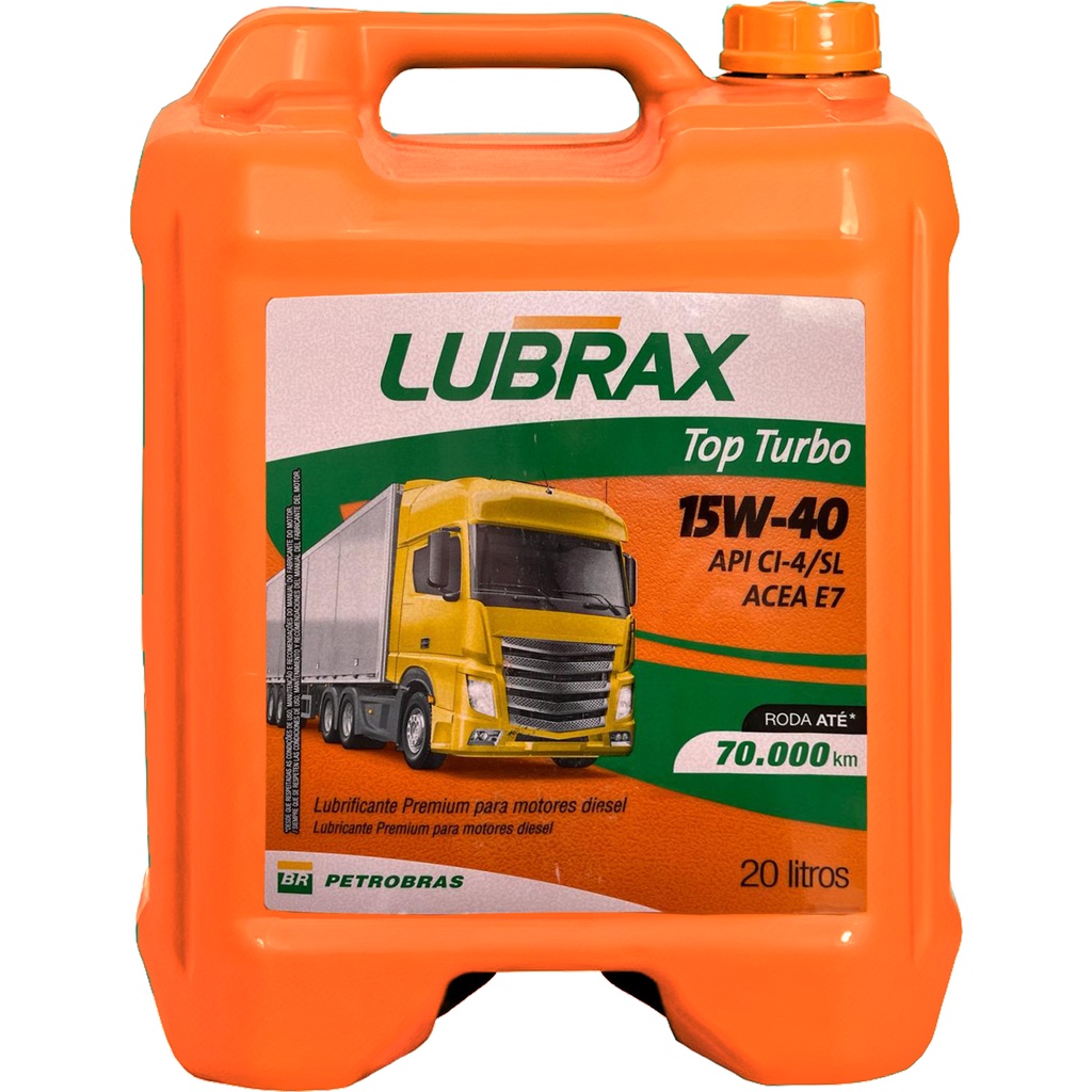Óleo Motor Diesel Lubrax Top Turbo Essencial 15w40 Ci-4 20 L ...