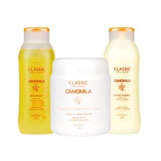 Kit Shampoo + Condicionador + Máscara Hidratação Intensiva Linha Classic Natu Charm