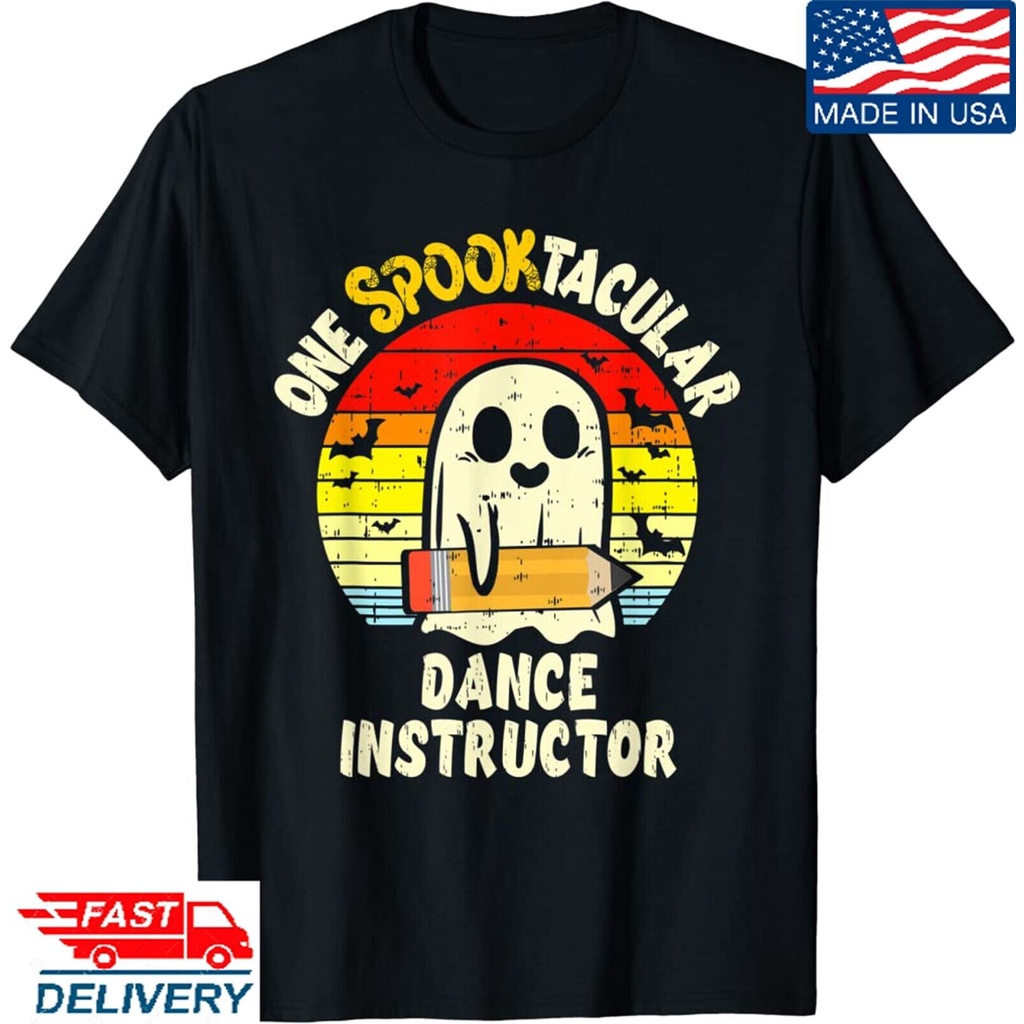 Um Instrutor De Dança Assustador Halloween Ghost Professor Camiseta Tee