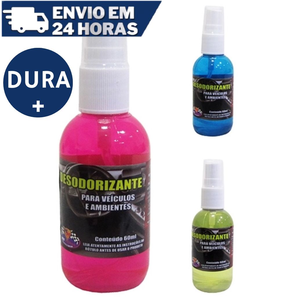 Cheirinho Aromatizantes Automotivo CARRO NOVO 60ML Spray Longa Duração Mil Milhas Desodorizante
