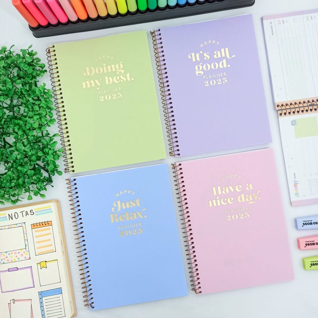 Agenda planner have a nice day tilibra 80 folhas 177mm x 240mm - Corre Que  Ta Baratinho