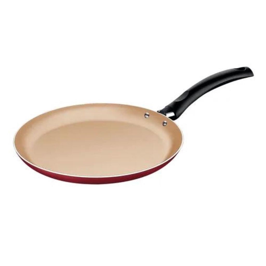 Frigideira Panquequeira 22cm Tramontina Turim Antiaderente Alumínio Starflon cabo baquelite