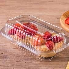 Embalagem retangular articulada para doces/salgados JF10 em Oferta na Shopee