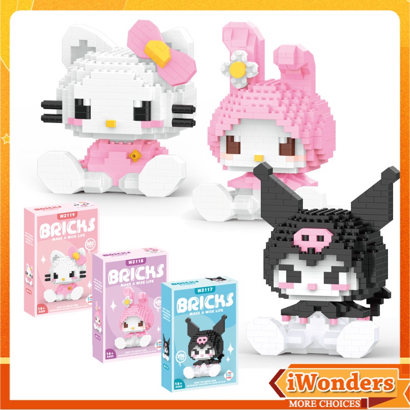 Kuromi My Melody Hello Kitty Brinquedos Meninas Presentes LinaBell Mickey Minnie Pop Boneca DIY Decoração Quebra-Cabeça Blocos De Construção