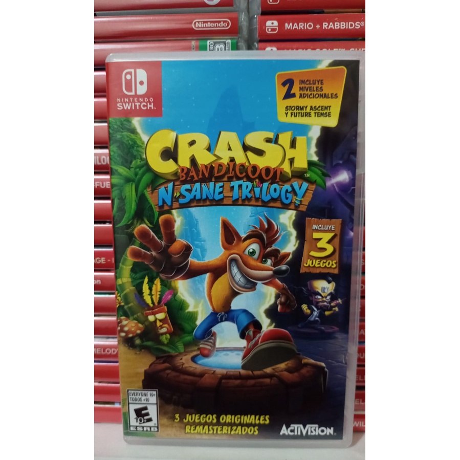 Crash Bandicoot Trilogy Jogo Usado para Nintendo Switch Escorrega o