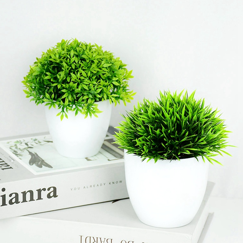 Plantas Artificiais De Grama Bonsai Verde Em Vaso Pequenas Flores De  Ornamento Falsas Para Decoração De Jardim Casa Festa De Casamento -  Escorrega o Preço