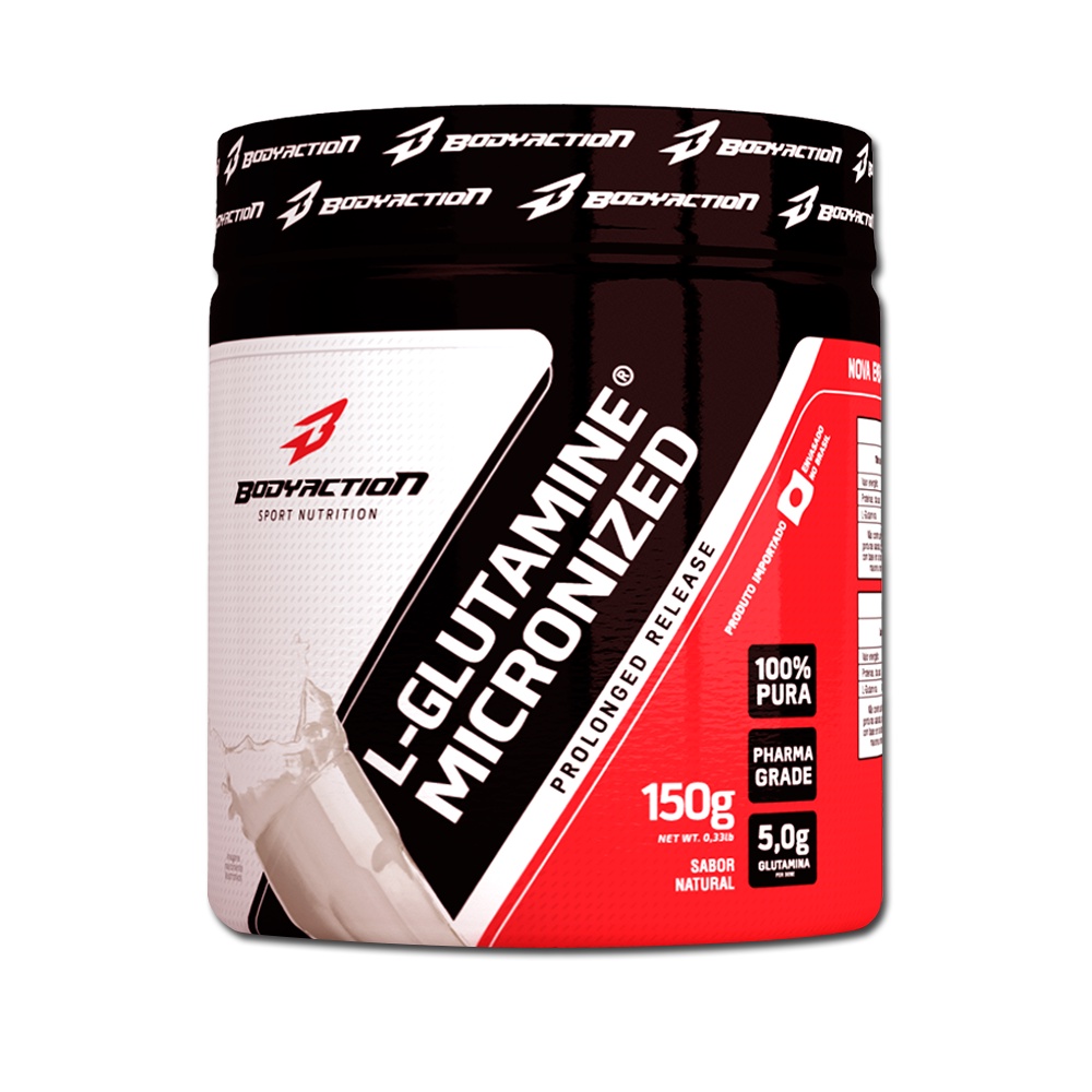 Glutamina 150g Micronizada Pote - Body Action