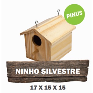 Ninho Silvestre Para Pássaros Casa Casinha Para Aves em Oferta na Shopee
