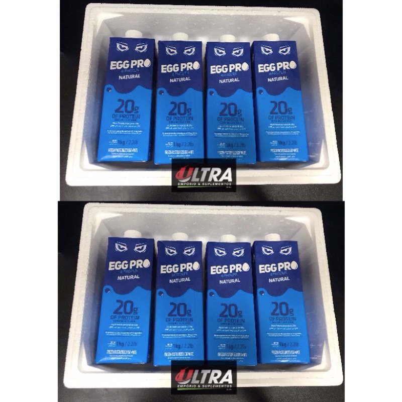 Kit 8 kgs Claras de Ovo Pasteurizada