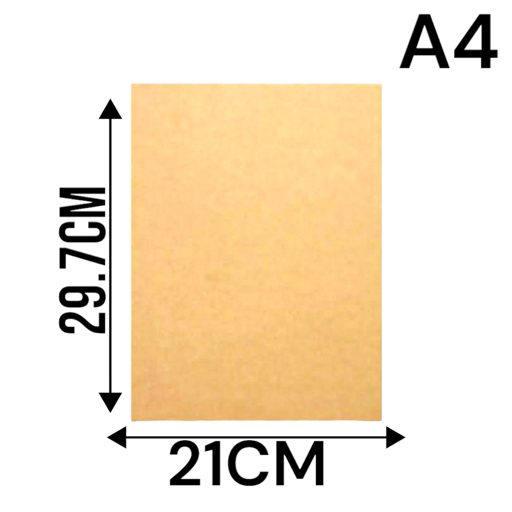 Placa Quadro Chapa Mdf Cru 3mm A4 21x29,7 Artesanato