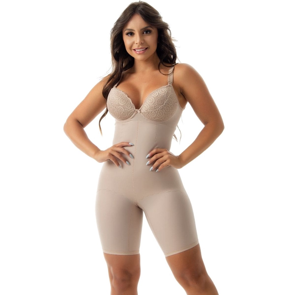 Cinta Pós Parto Amamentação Modelador Empina Bumbum com Bojo em Renda - DICA156