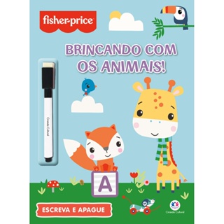 Livro Infantil Escreva e Apague - Fisher-price - Brincando com os animais em Oferta na Shopee