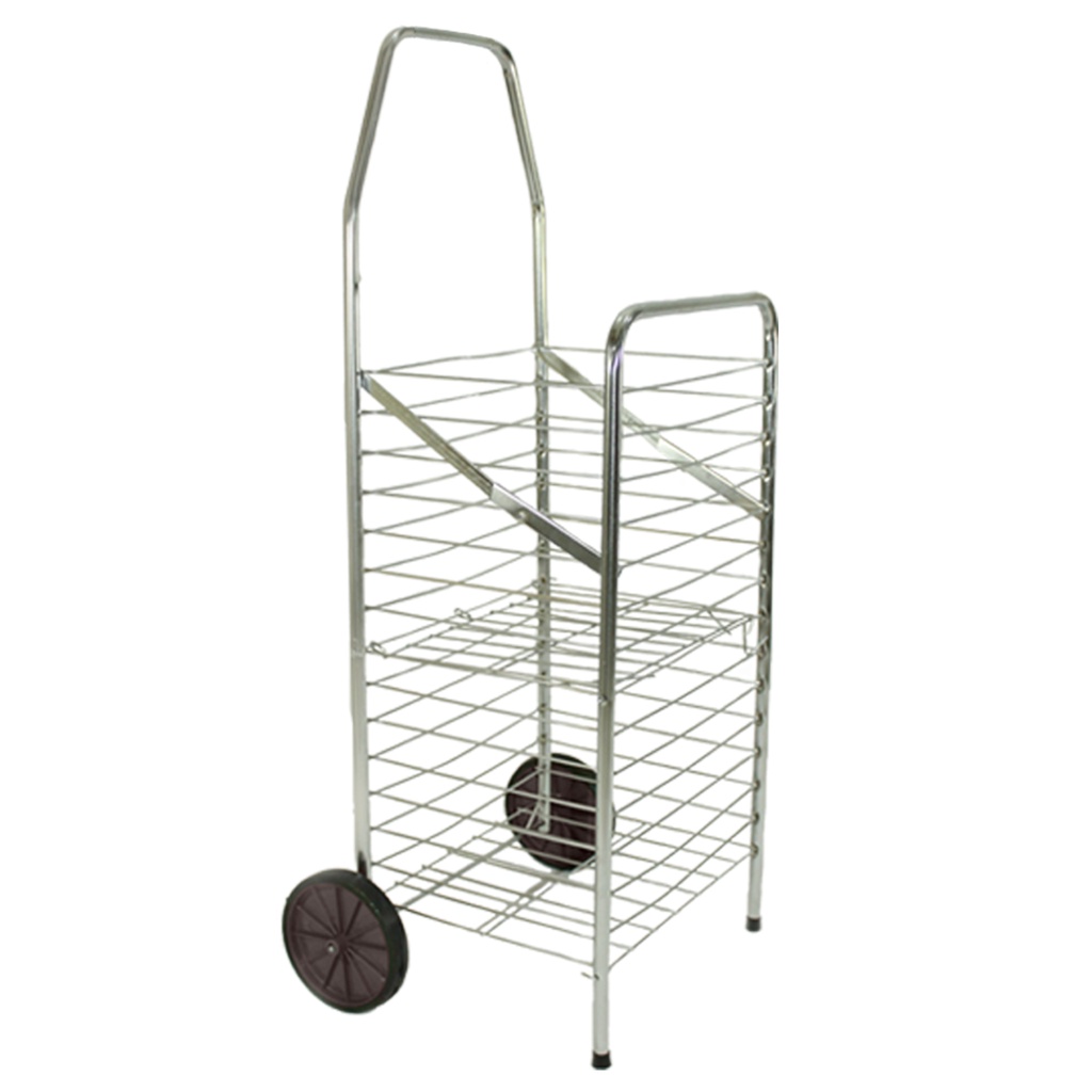 Carrinho feira Luxo Dobravel Pintado Tinta eletrostática Aço Reforçado  Roda Reforçado Varias Cores