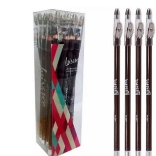 kit 3 pcs LAPIS PARA OLHOS LUISANCE COM APONTADOR preto e marrom E branco