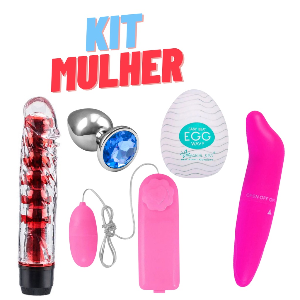 Kit Mulher Sexy Shop Vibrador Bullet Egg Golfinho Plug Shopee Brasil 8663