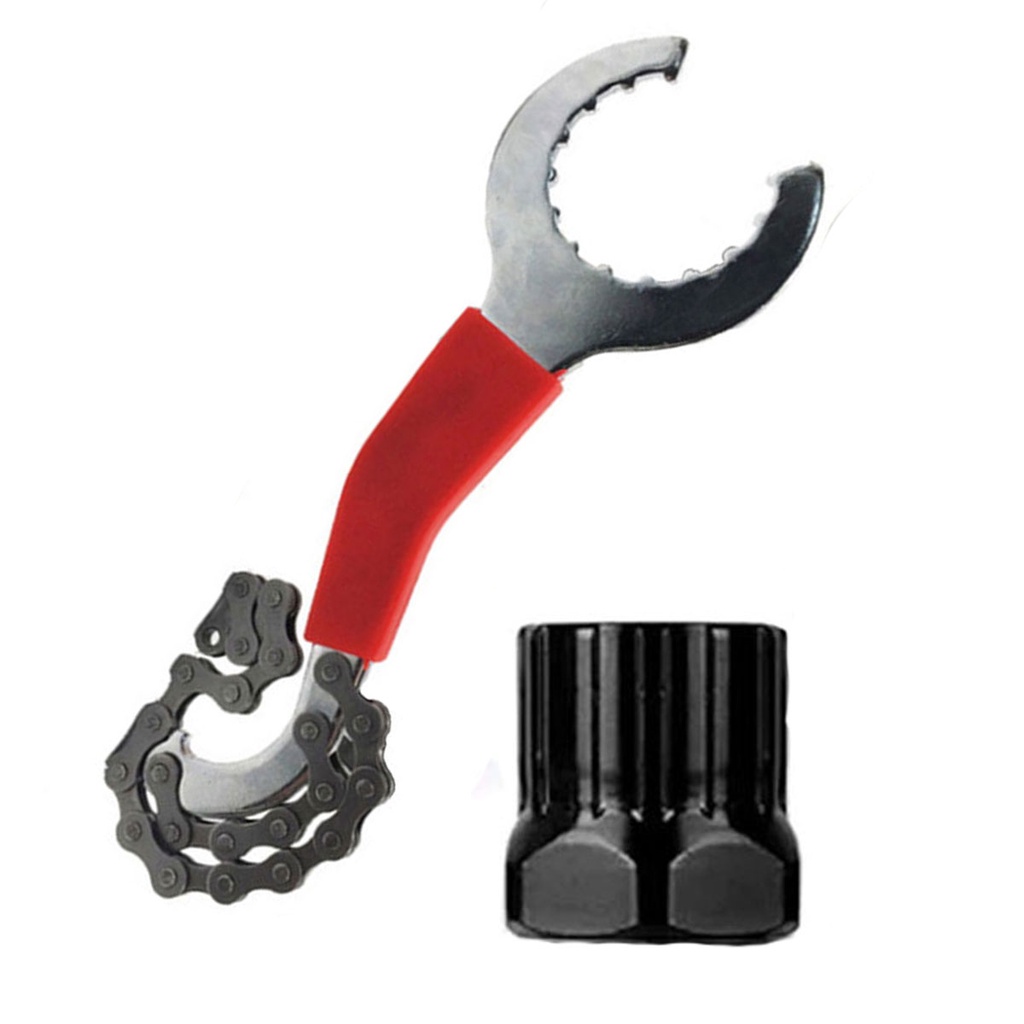 Chave Extrator De Cassete E Disco Catraca Bike Roda Livre + Chave Extrator Catraca K7 Roda Livre Cassete