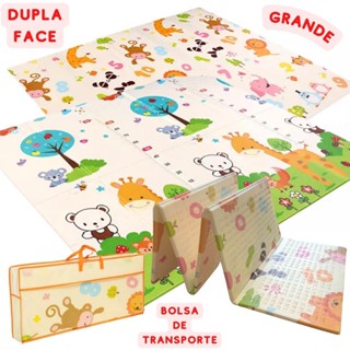 Tapete Infantil Emborrachado Dobrável Dupla Face Gigante Tatame Térmico Anti Impacto Bebê Educativo em Oferta na Shopee