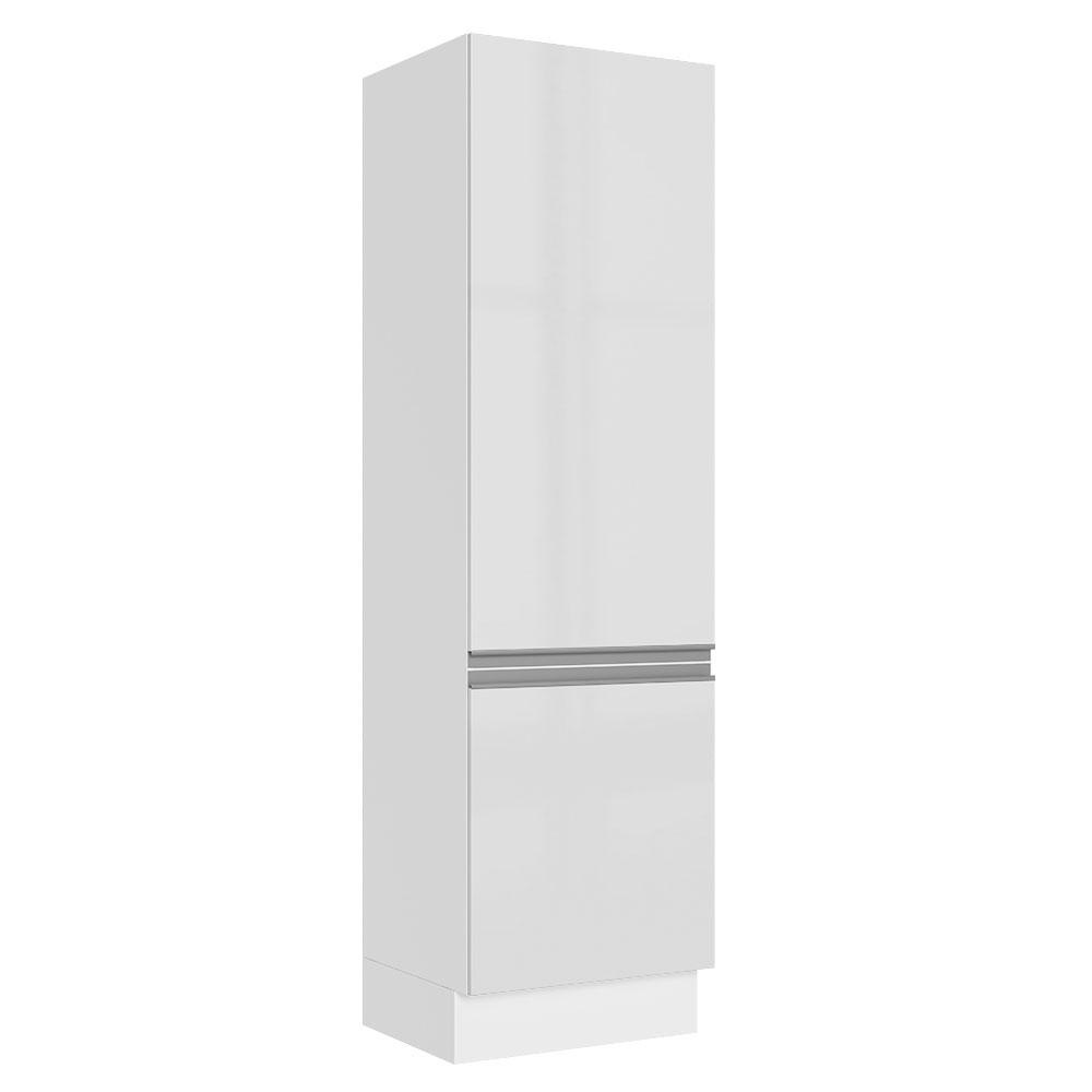Paneleiro Armário de Cozinha 100% MDF 60 cm 2 Portas Portas Branco Brilho Acordes Madesa - Home & Living