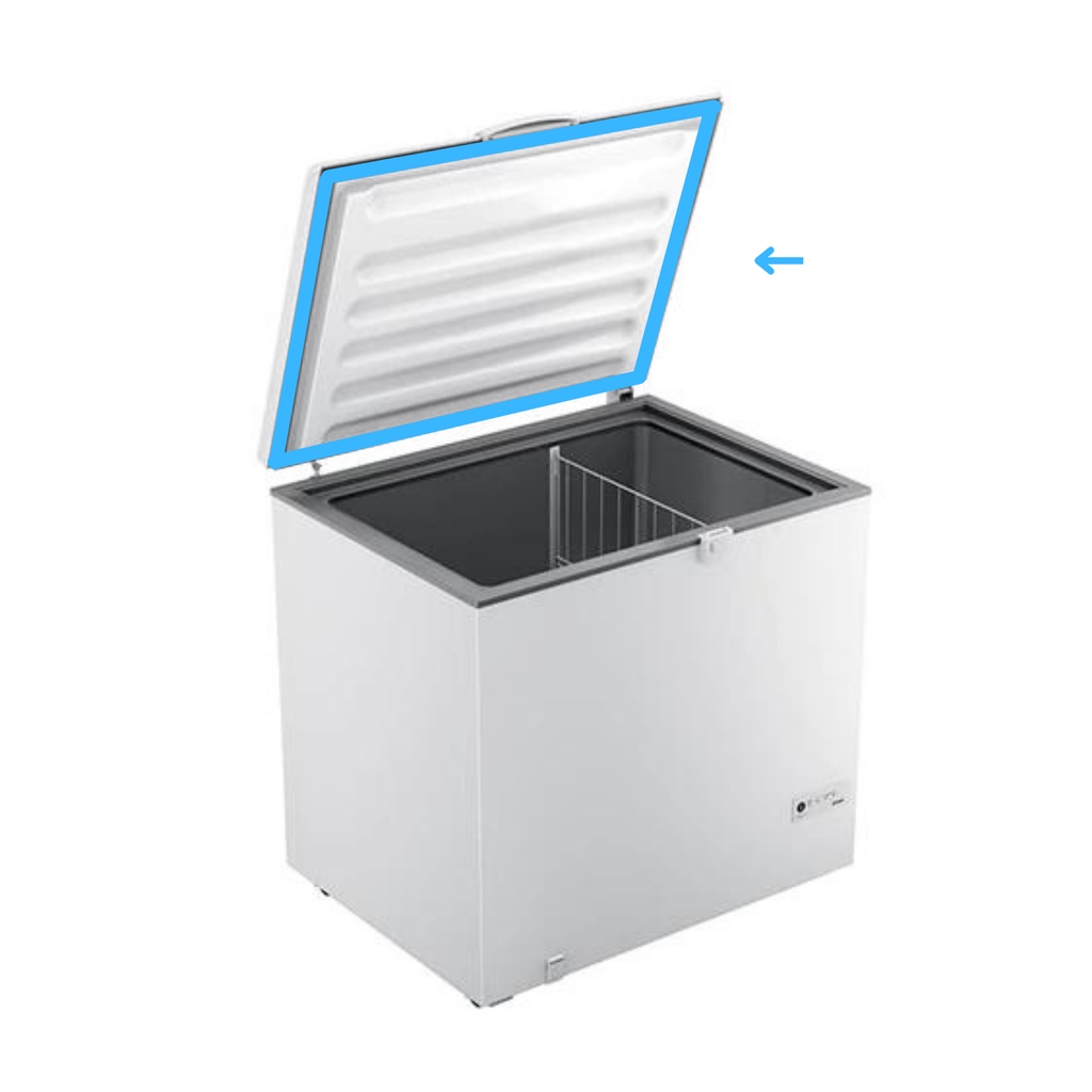 Gaxeta Borracha Para Freezer Electrolux H500 + Puxador