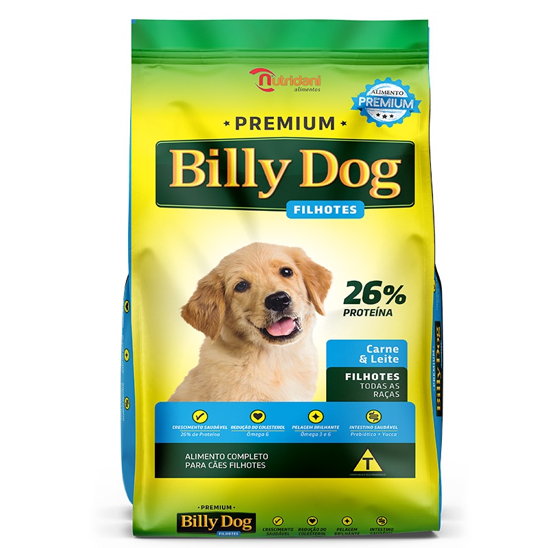 Ração Para Cachorro Filhote Billy Dog Premium 8kg
