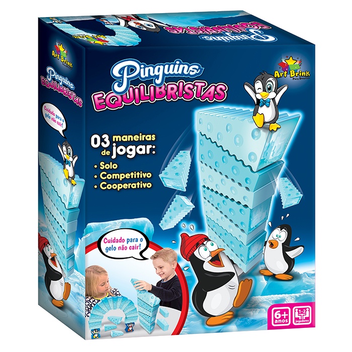 Pinguim Numa Fria Quebra Gelo Tamanho Jogos Mesa Oferta - ART BRINK