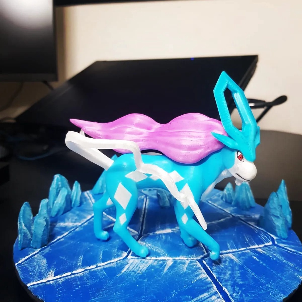 Diorama Pokémon Lendário Suicune