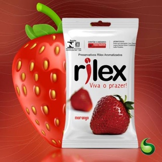 Preservativo Camisinha Pacote 6 unidades Rilex  SEX SHOP Camisinha Sabor Morango em Oferta na Shopee