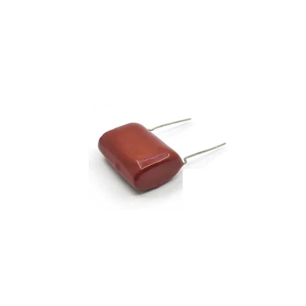 02 Pçs Capacitor Poliester 2,2uf X 250v 2,2 x 250v Marrom