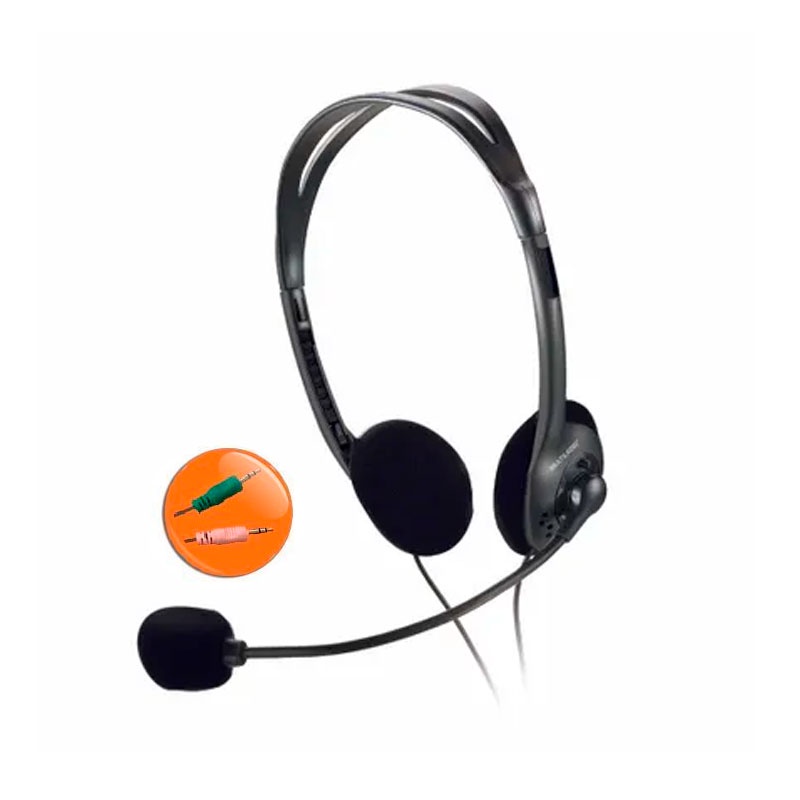 Headset stereo com fio P2 PH002 Multilaser