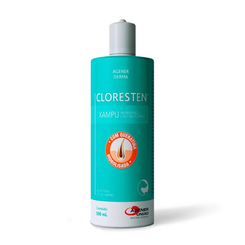 Cloresten Shampoo Agener União - 500mL